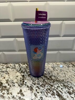 Starbucks Sofie Birkin Iridescent Purple Studded Tumbler with Lid